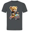 Мужская футболка Ведмедик на машинці Графит Мужская футболка Ведмедик на машинці Графит фото