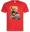 Мужская футболка Ведмедик на машинці Красный Мужская футболка Ведмедик на машинці Красный фото