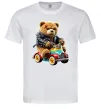 Мужская футболка Ведмедик на машині Белый Мужская футболка Ведмедик на машині Белый фото