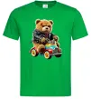 Мужская футболка Ведмедик на машині Зеленый Мужская футболка Ведмедик на машині Зеленый фото
