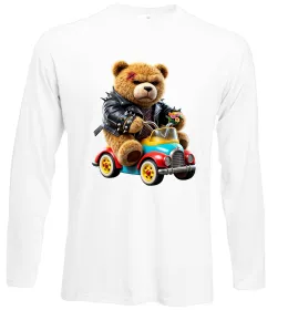 Лонгслив Bear pink Белый фото Лонгслив Bear pink Белый фото