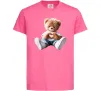 Детская футболка Ведмедик сердечко Ярко-розовый Детская футболка Ведмедик сердечко Ярко-розовый фото