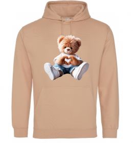 Жіноча толстовка (худі) Ведмедик сердечко