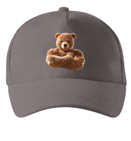 Кепка Ведмедик зі складеними руками Сірий фото