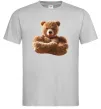 Чоловіча футболка Ведмедик зі складеними руками Сірий фото