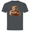 Чоловіча футболка Ведмедик зі складеними руками Графіт фото