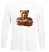 Лонгслив Ведмедик зі складеними руками Белый фото