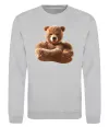 Свитшот Ведмедик зі складеними руками Серый меланж фото