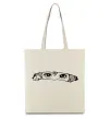 Еко-сумка Очі Бежевий фото
