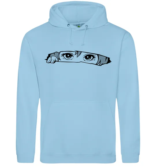 Чоловіча толстовка (худі) Очі Блакитний фото