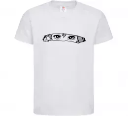 Дитяча футболка Око намальоване Білий фото Дитяча футболка Око намальоване Білий фото