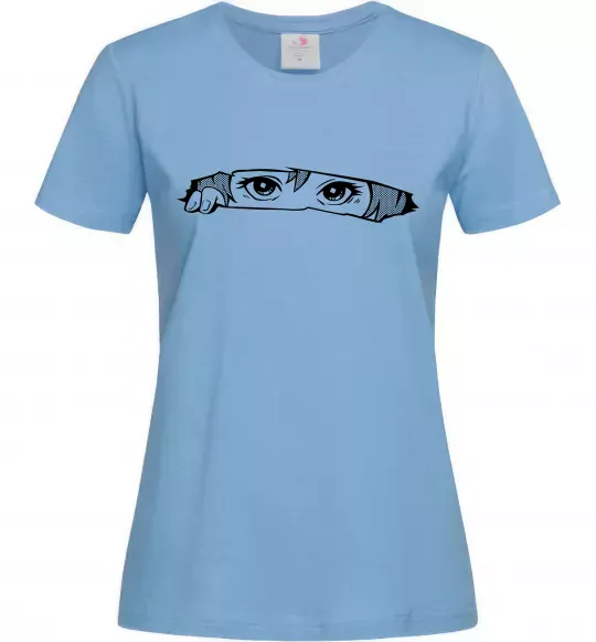 Женская футболка Очі Голубой фото