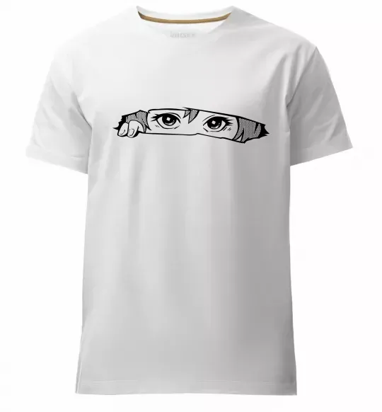 Мужская премиум футболка Очі Белый фото