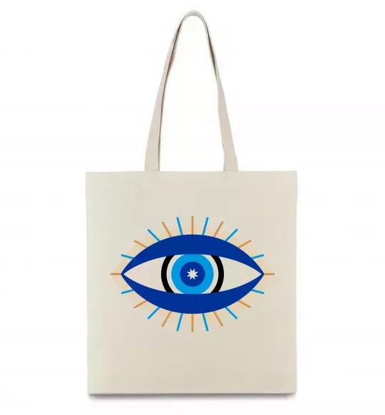Еко-сумка Око Бежевий фото
