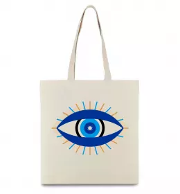 Эко-сумка Око Бежевый фото