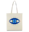 Еко-сумка Око Бежевий фото