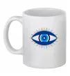 Чашка керамическая Око Белый фото