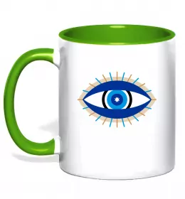 Чашка с цветной ручкой