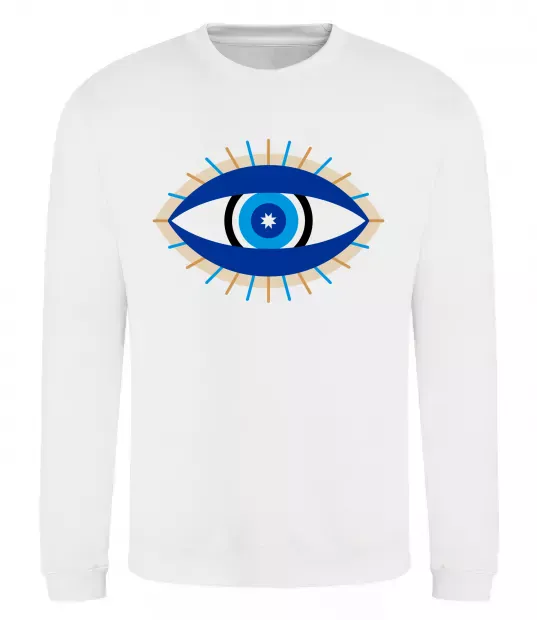 Свитшот Око Белый фото