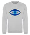 Свитшот Око Серый меланж фото