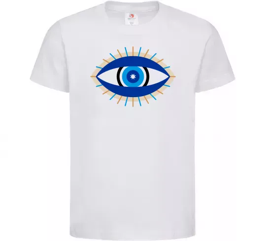 Детская футболка Око Белый фото