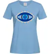 Женская футболка Око Голубой фото