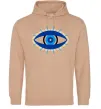 Мужская толстовка (худи) Око Песочный фото