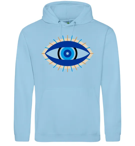 Мужская толстовка (худи) Око Голубой фото