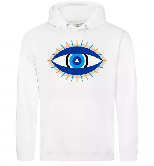 Жіноча толстовка (худі) Око Білий фото