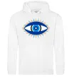 Жіноча толстовка (худі) Око Білий Жіноча толстовка (худі) Око Білий фото