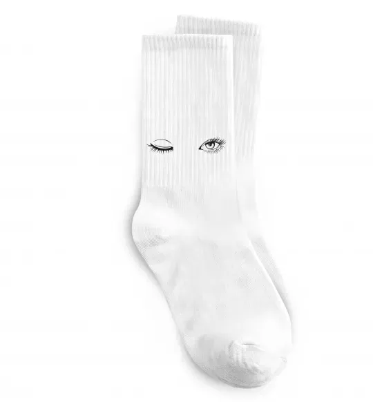 Носки Очі підморгують Белый фото