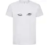 Дитяча футболка Очі підморгують Білий фото