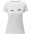 Жіноча преміум футболка Очі підморгують Білий фото