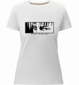 Жіноча преміум футболка Очі блискавка сердечко Білий фото