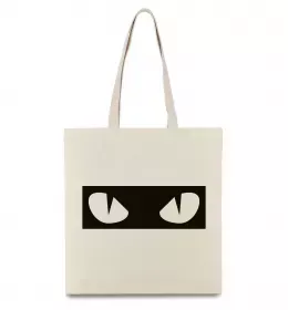 Эко-сумка Очі котячі Бежевый фото