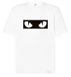 Футболка Оверсайз Очі котячі Білий фото