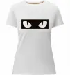 Женская премиум футболка Очі котячі Белый фото