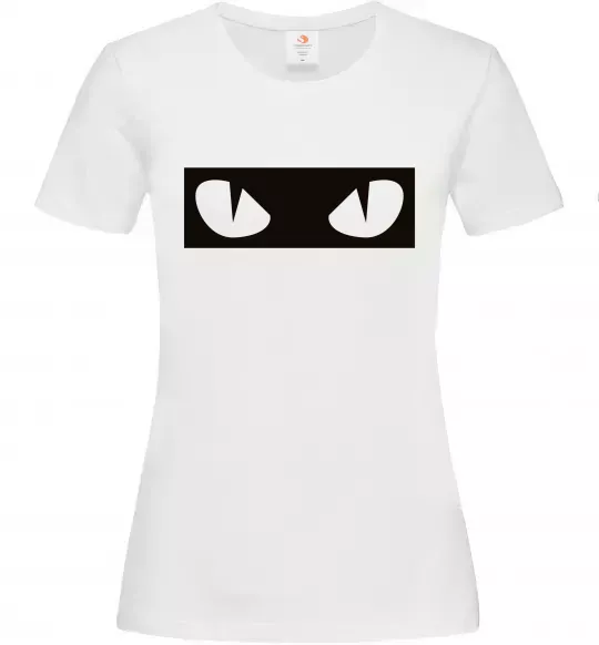 Женская футболка Очі котячі Белый фото