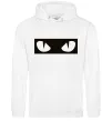Мужская толстовка (худи) Очі котячі Белый фото
