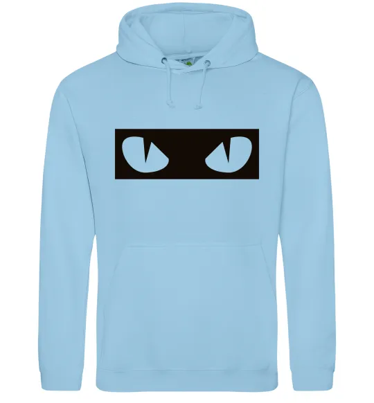 Чоловіча толстовка (худі) Очі котячі Блакитний фото