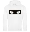 Жіноча толстовка (худі) Очі котячі Білий фото