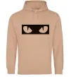 Жіноча толстовка (худі) Очі котячі Пісочний фото