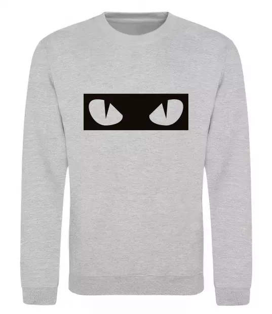 Свитшот Очі котячі Серый меланж фото