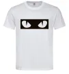 Чоловіча футболка Очі котячі Білий Чоловіча футболка Очі котячі Білий фото