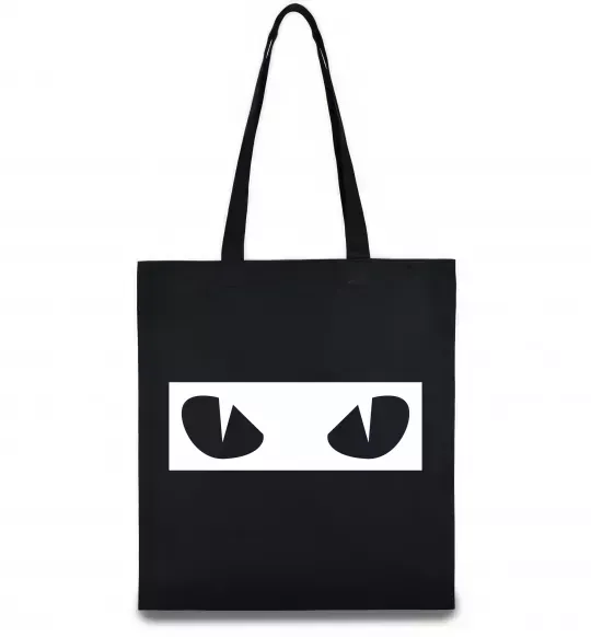 Еко-сумка Очі котячі Чорний фото
