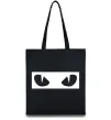 Еко-сумка Очі котячі Чорний фото