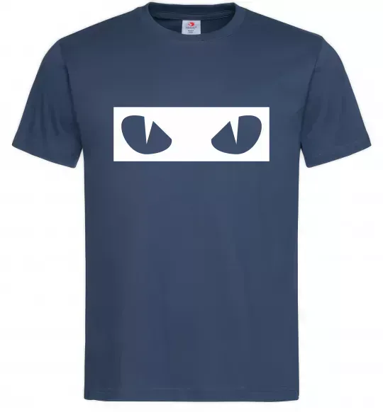 Чоловіча футболка Очі котячі Темно-синій фото