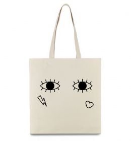 Эко-сумка Очі блискавка сердечко
