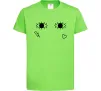 Детская футболка Очі блискавка сердечко Лаймовый фото