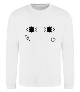 Світшот Очі блискавка сердечко